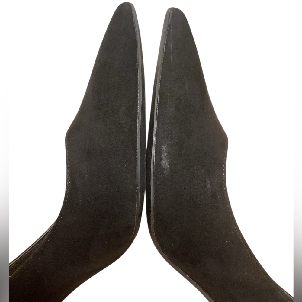JustFab Elegant Black Suede Women's Pumps Shoes Size 9 - Picture 9 of 10